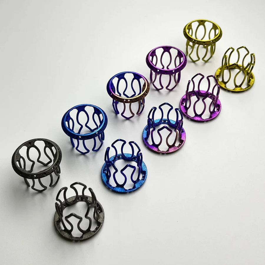 【Ti-Parts Titanium】1.95克超輕鈦合金車把尾塞 | 3D列印鈦合金 (一組2顆 )