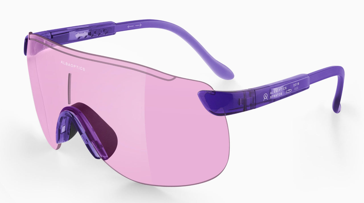 ALBA OPTICS STRATOS 風鏡 – PURPLE GLOSSY 透明紫色鏡框 (鏡框請勿單獨下單，需與鏡片成對購買)的副本的副本