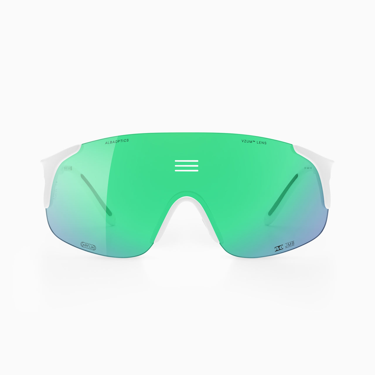 ALBA OPTICS JUMBO WHT 白色鏡框 (鏡框請勿單獨下單，需與鏡片成對購買)