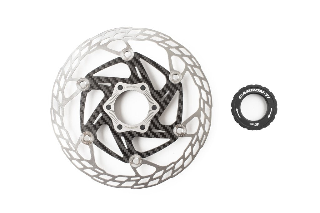 Carbon-Ti X-Rotor Steel Carbon 3 Center Lock